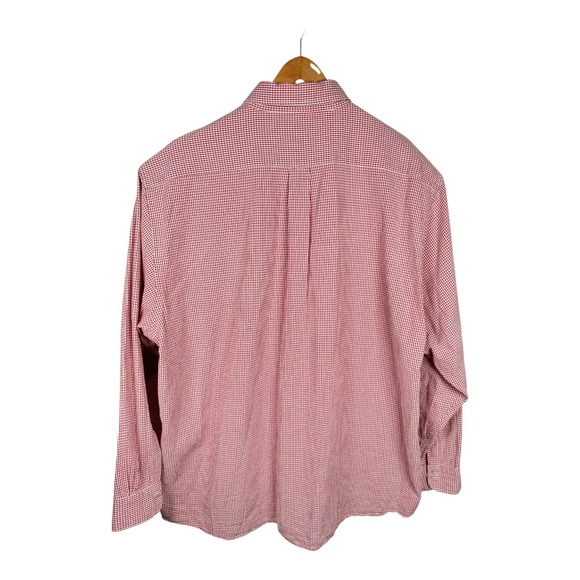 Brooks‎ Brothers Long Sleeve Shirt Mens XXL Red Gingham Check Button Down Summer - Picture 6 of 13